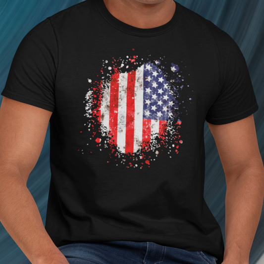 American Flag, Labor Day, I Love America - Unisex T-Shirt