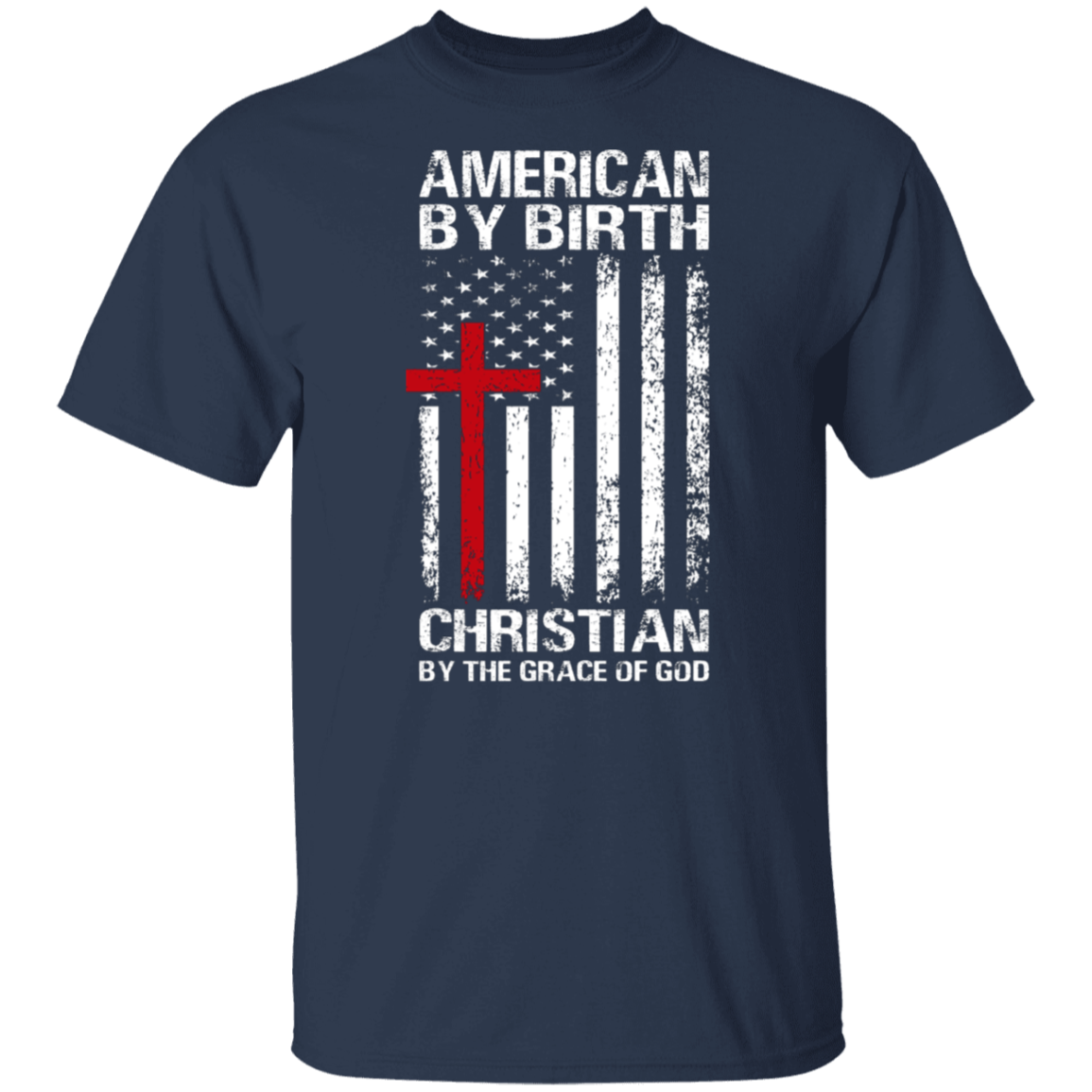 American By Birth, America, American, Christian, Land of God - Unisex T-Shirt