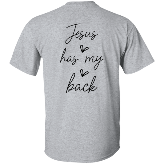 Jesus Has My Back - Front and Back Design - Unisex T-Shirt