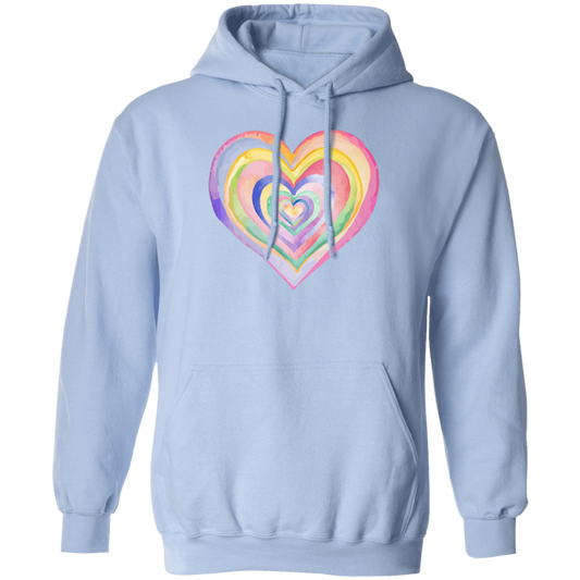 Rainbow Heart - Unisex Pullover Hoodie