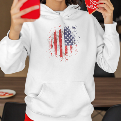 American Flag - Unisex Pullover Hoodie (Closeout)
