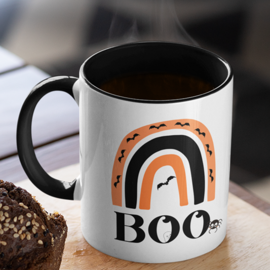 BOO, Halloween, Spooky Season - 11 & 15oz. Accent Mugs