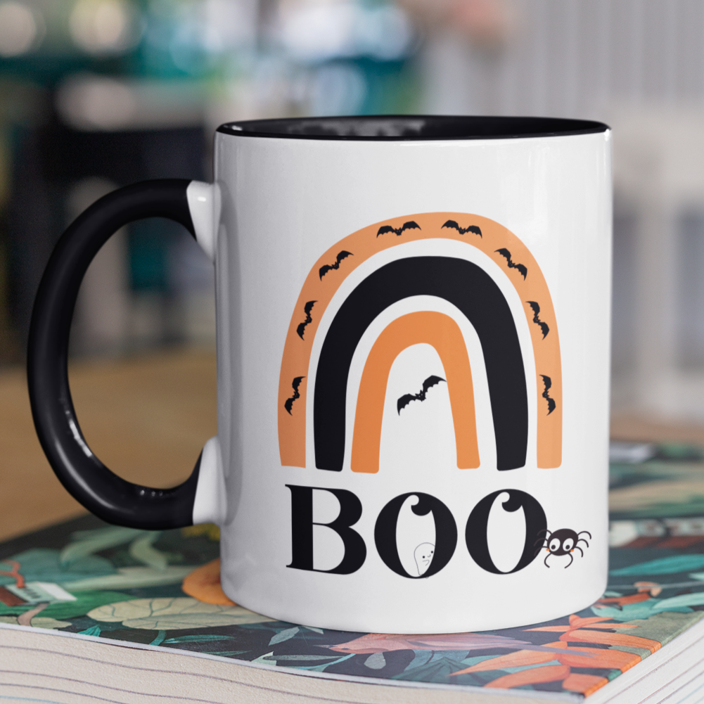 BOO, Halloween, Spooky Season - 11 & 15oz. Accent Mugs