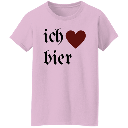 ich "heart" bier (I Love Beer) - Women's, Ladies' T-Shirt