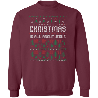Christmas Is All About Jesus - Unisex Ugly Sweater, Christmas, Winter, Fall