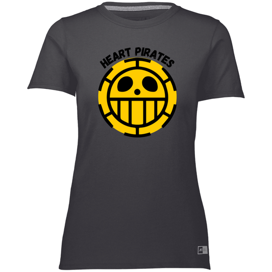 Heart Pirates - Camiseta / camiseta Dri-Power esencial para mujer