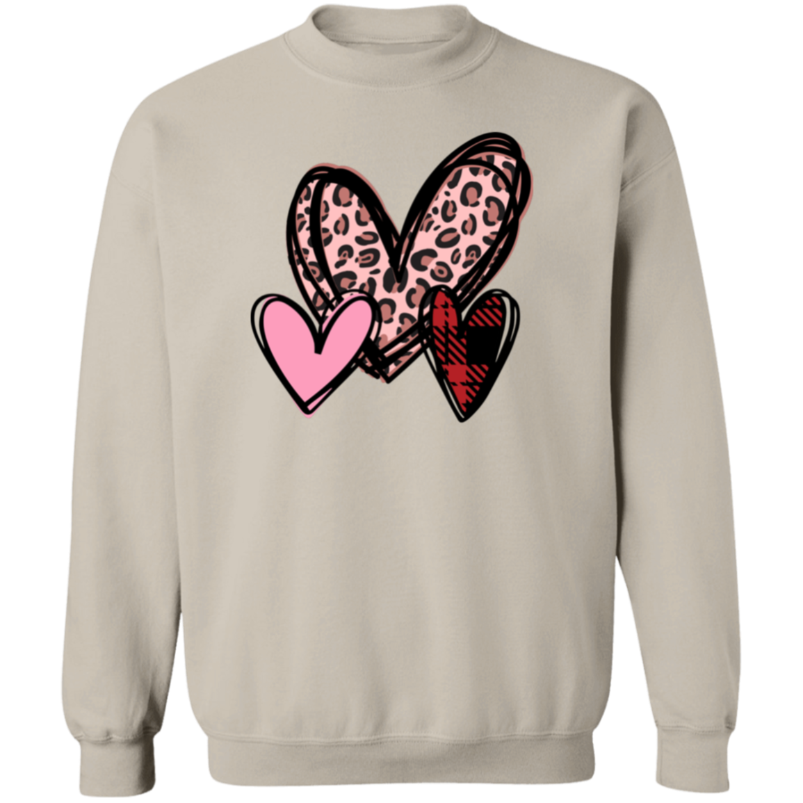 Hearts, Love, Valentines- Ladies Sweatshirt, Valentine's Day, Winter