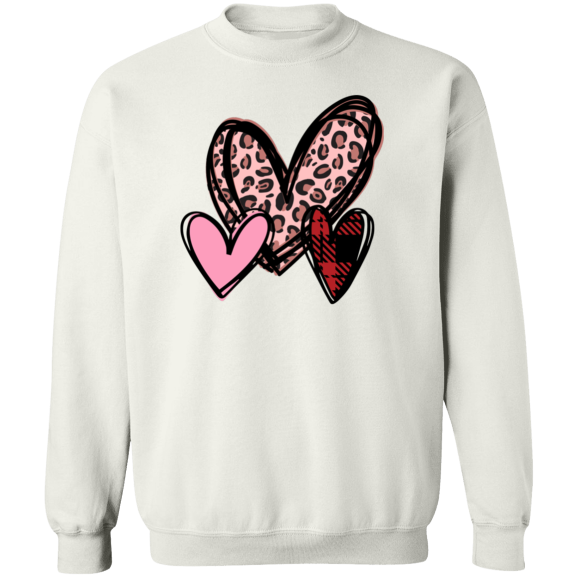 Hearts, Love, Valentines- Ladies Sweatshirt, Valentine's Day, Winter