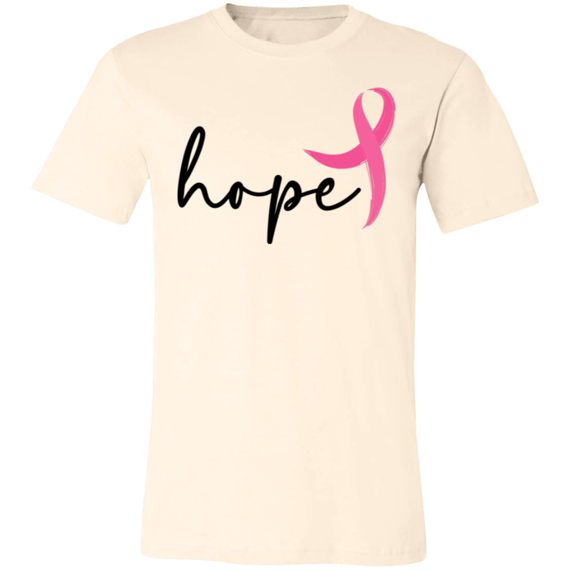 Hope, Breast Cancer Awareness- Unisex Jersey T-Shirt