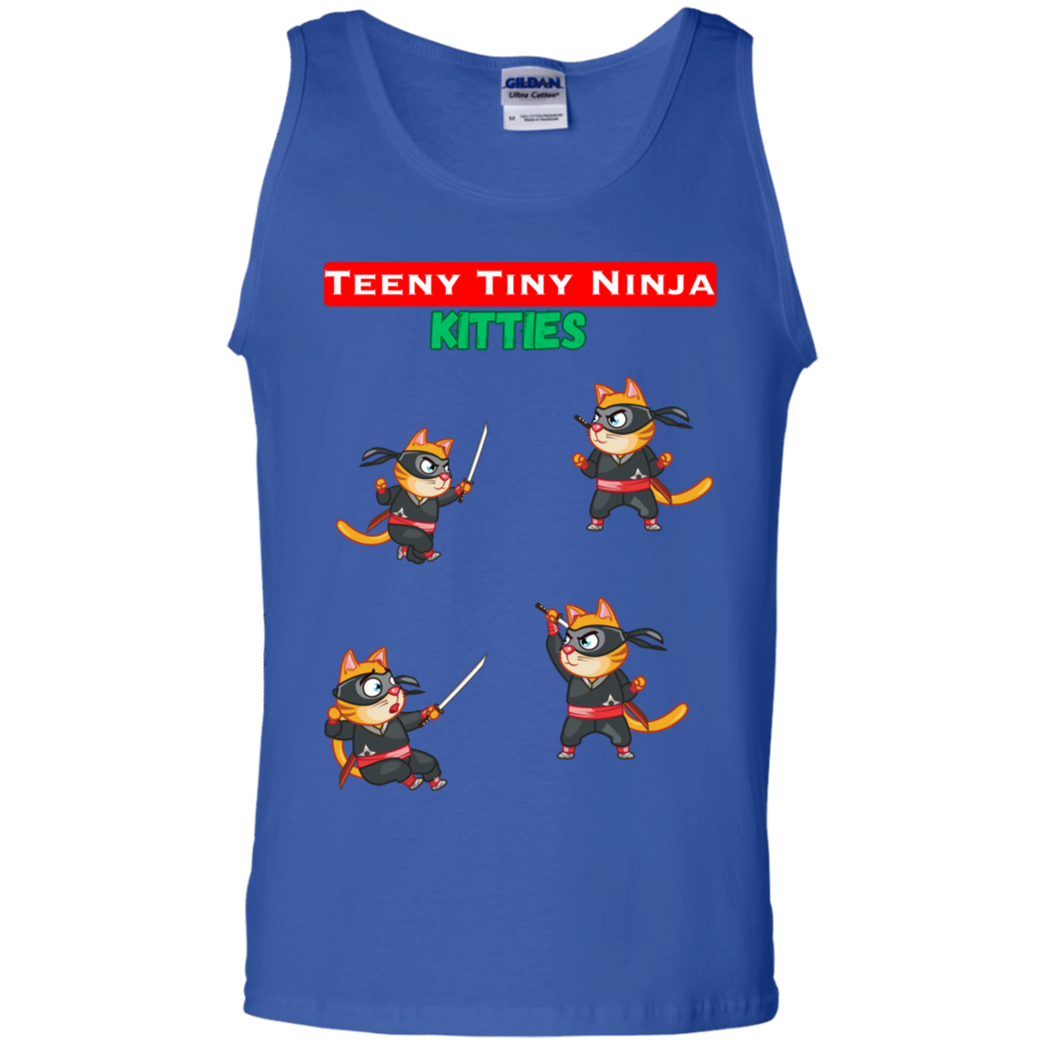 Teeny Tiny Ninja Kitties - Men's Tank Top