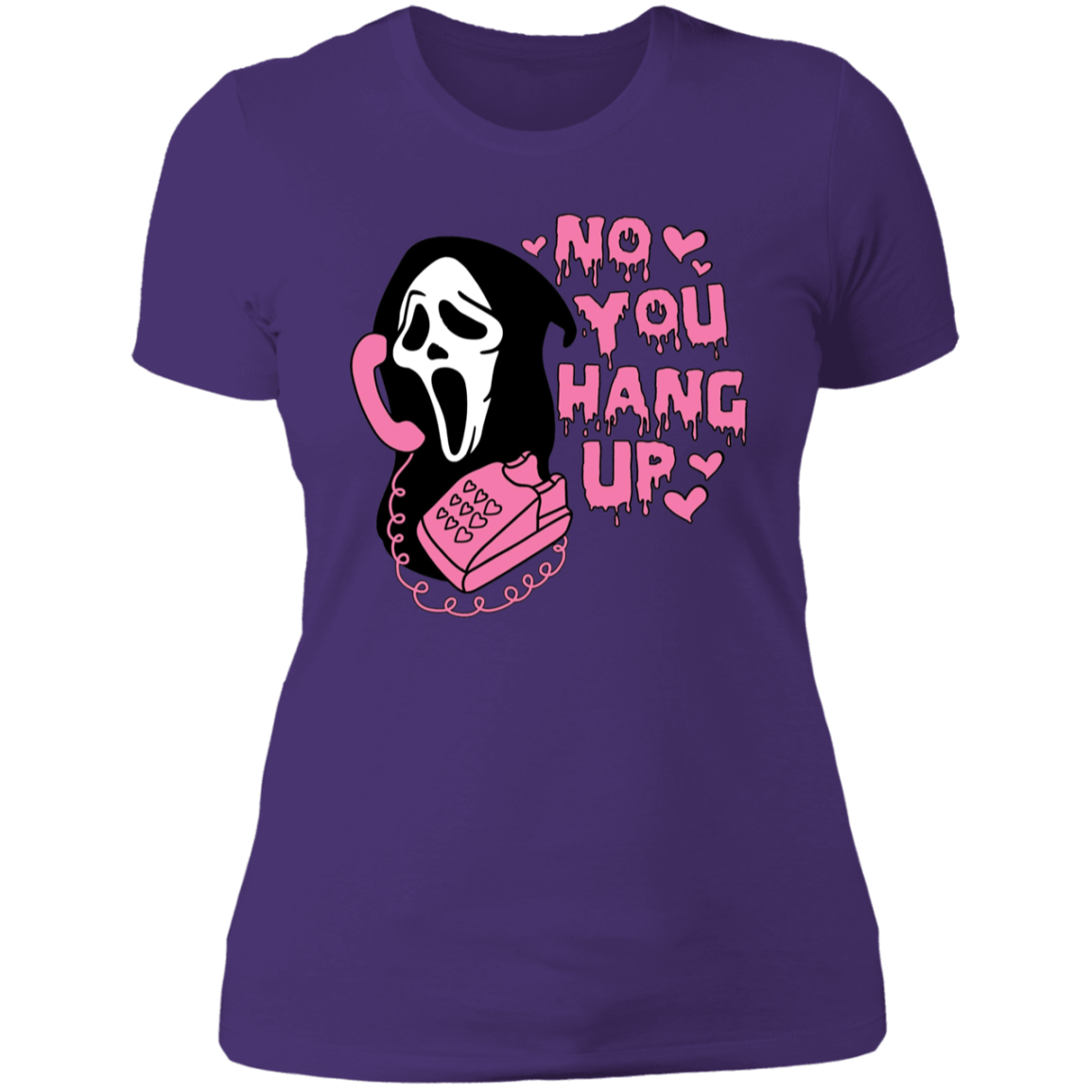 No You Hang Up, Scream - Women's, Ladies' Boyfriend T-Shirt