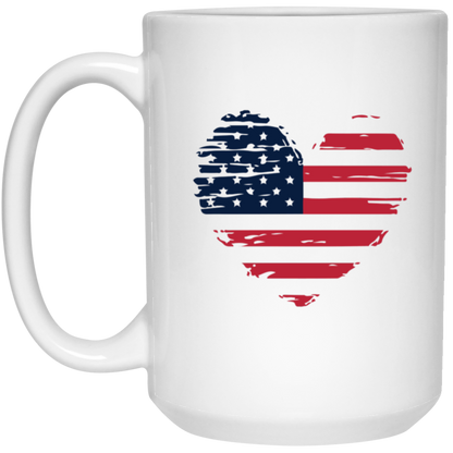 American Heart - 11 & 15 oz. White Mug