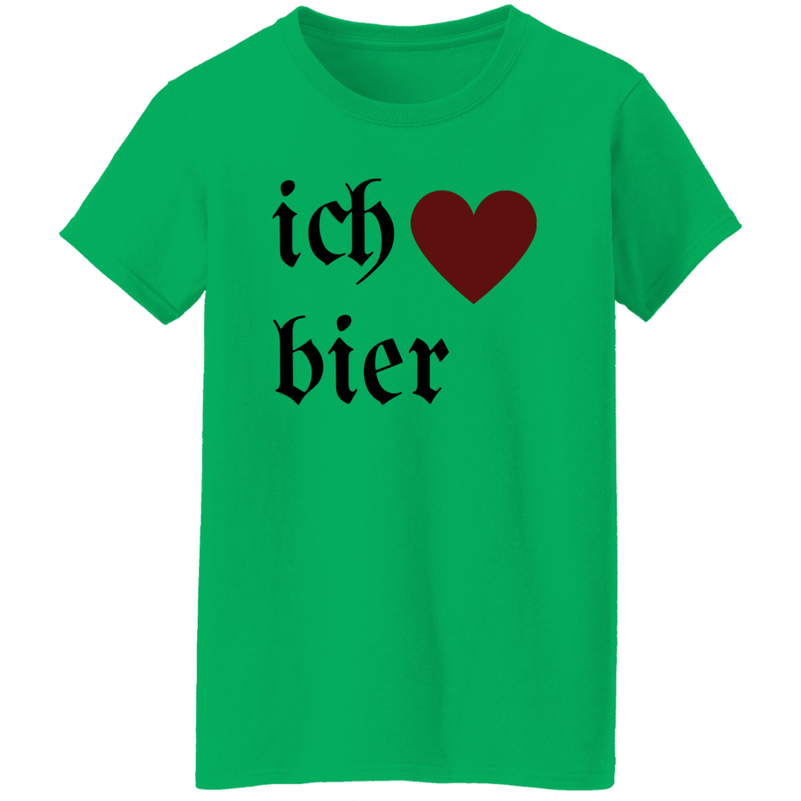ich "heart" bier (I Love Beer) - Women's, Ladies' T-Shirt