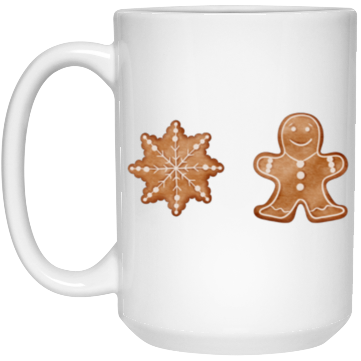 Gingerbread Cookies, Full Wrap-Around - 11 & 15 oz. White Mug