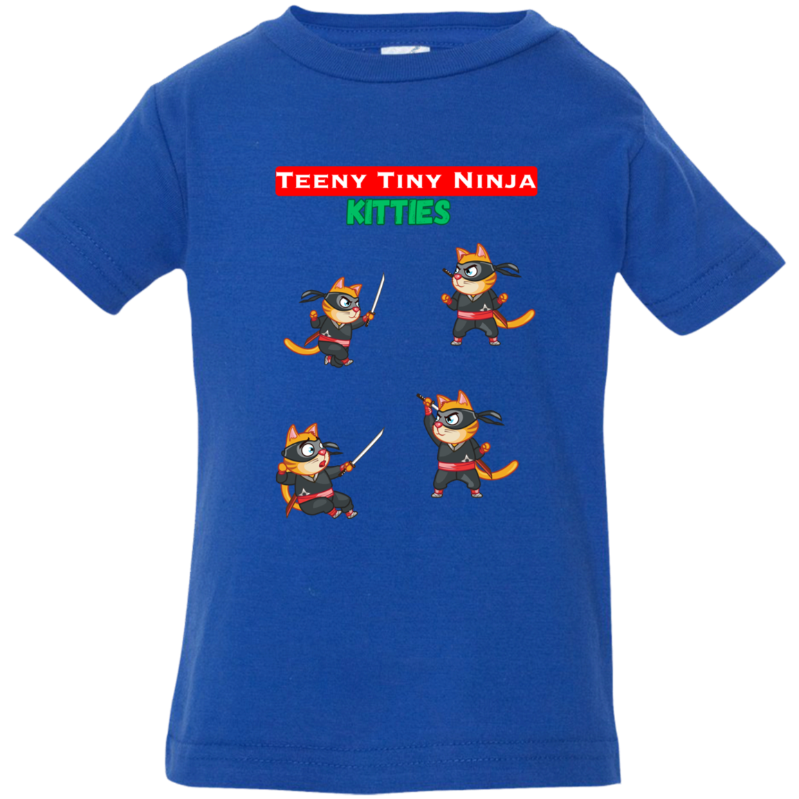 Teeny Tiny Ninja Kitties - 6, 12, 18, & 24 Month Unisex Jersey T-Shirt