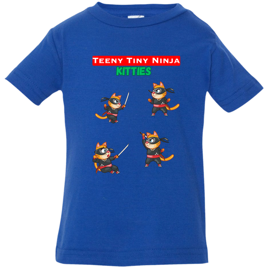 Teeny Tiny Ninja Kitties - 6, 12, 18, & 24 Month Unisex Jersey T-Shirt