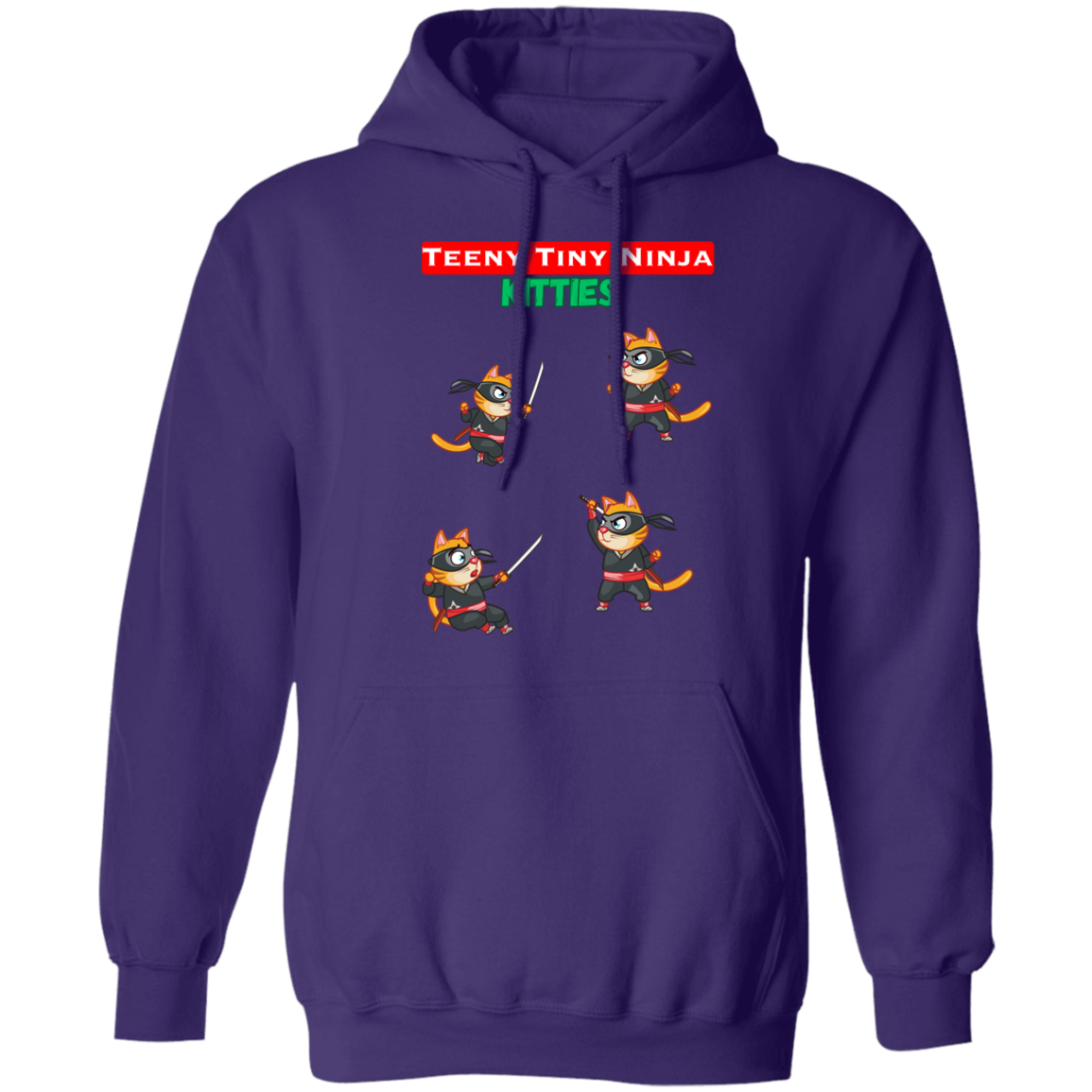 Teeny Tiny Ninja Kitties - Sudadera con capucha unisex