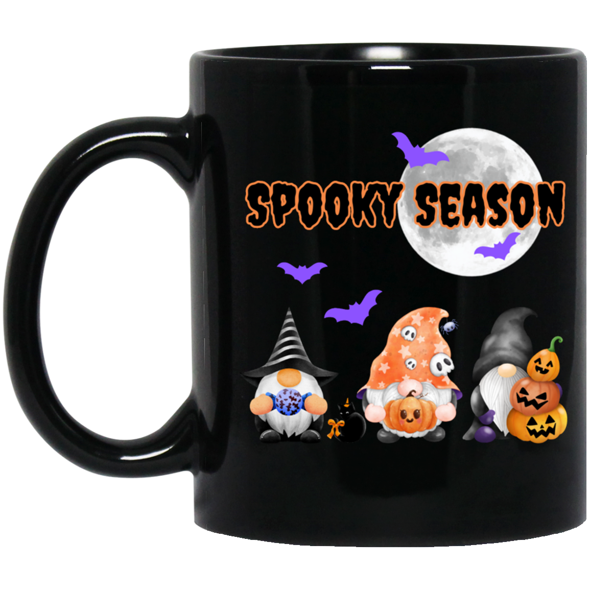 Spooky Season - 11 & 15 oz. Black Mug