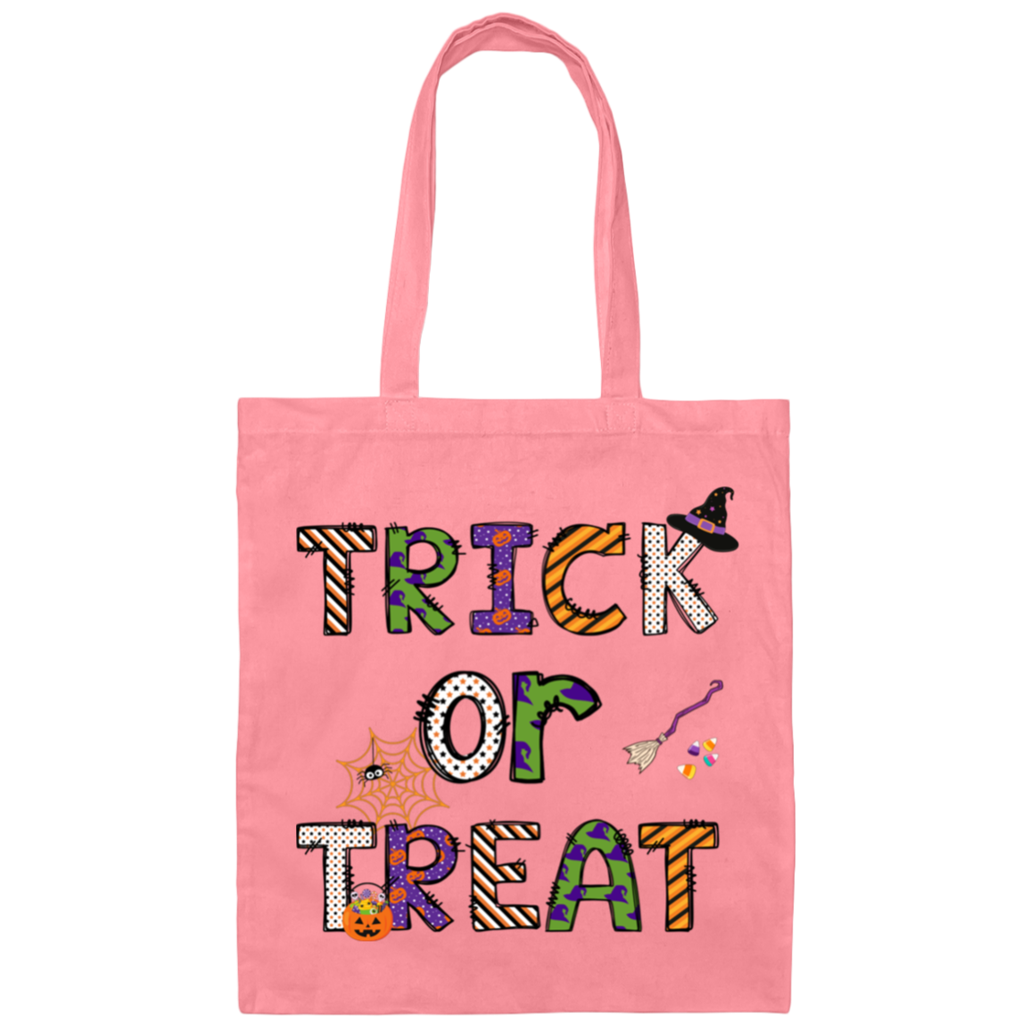 Trick or Treat, Front & Back Design - Trick or Treat Bag