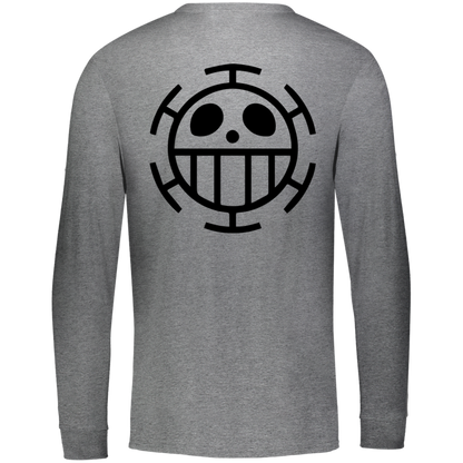 Heart Pirates Logo - Men's Essential Dri-Power Long Sleeve Tee