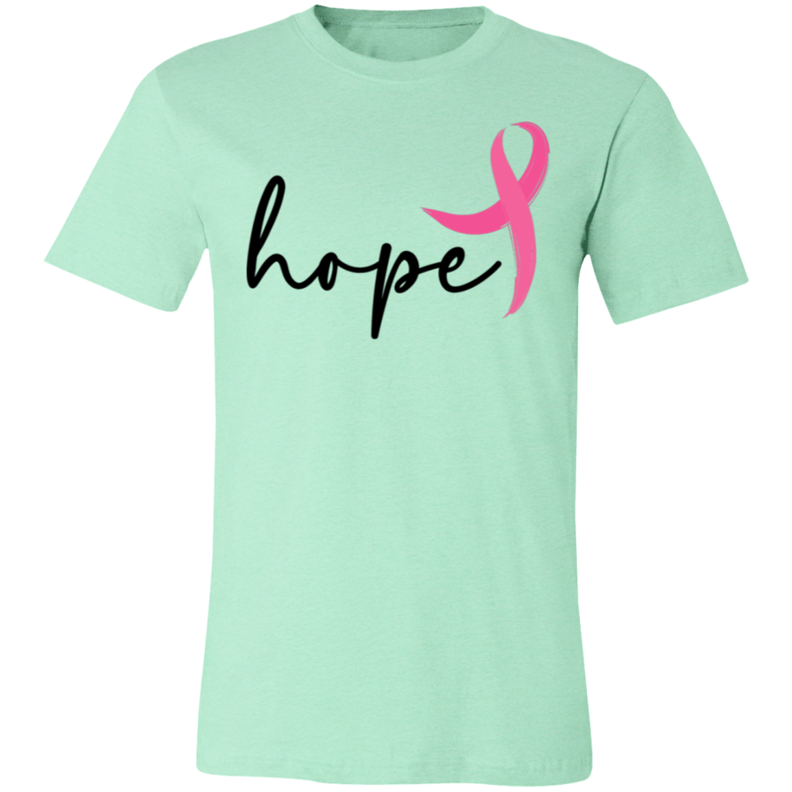 Hope, Breast Cancer Awareness- Unisex Jersey T-Shirt