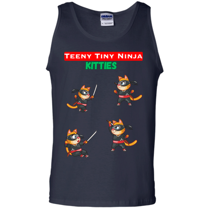 Teeny Tiny Ninja Kitties - Camiseta sin mangas para hombre