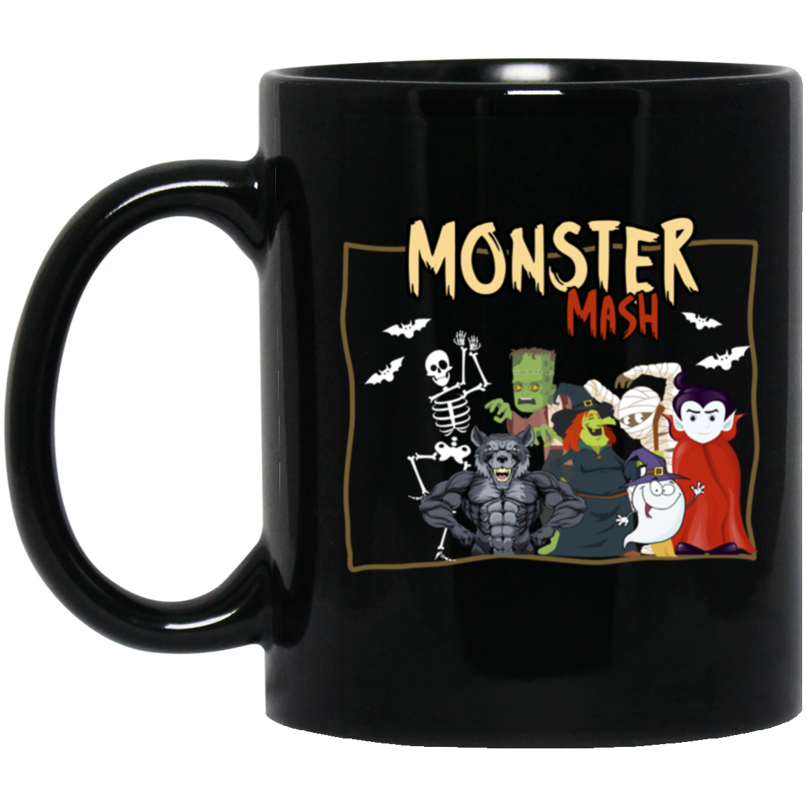 Monster Mash - 11 & 15 oz. Black Mug