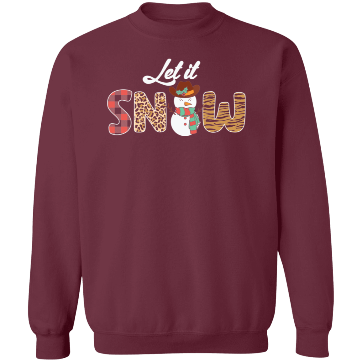 Let It Snow - Suéter feo unisex, Navidad, Invierno, Otoño