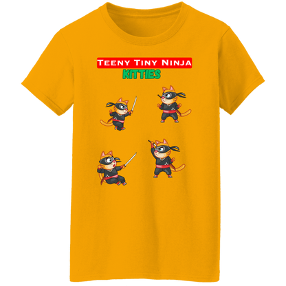 Teeny Tiny Ninja Kitties - Women's, Ladies' T-Shirt