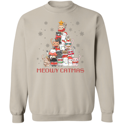 Meowy Catmas - Unisex Ugly Sweater, Christmas, Winter, Fall
