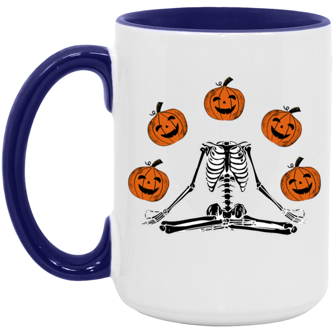 Pumpkin Skeleton - 11 & 15oz. Accent Mug