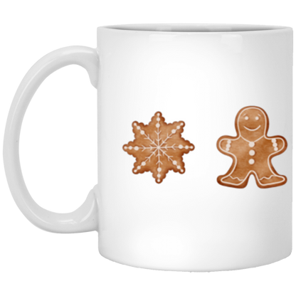 Gingerbread Cookies, Full Wrap-Around - 11 & 15 oz. White Mug