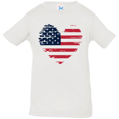 American Heart - 6, 12, 18, & 24 Month Unisex Jersey T-Shirt