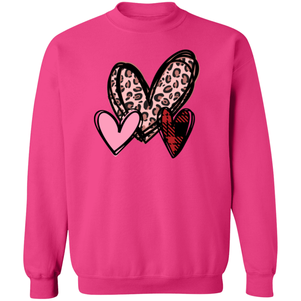 Hearts, Love, Valentines- Ladies Sweatshirt, Valentine's Day, Winter