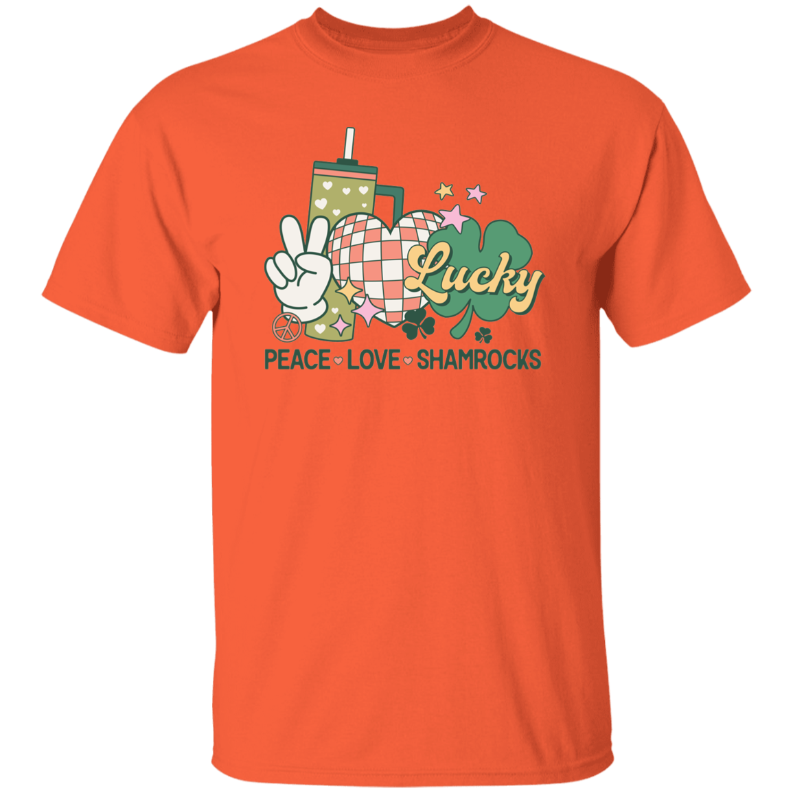 Peace, Love & Shamrock - Unisex T-Shirt