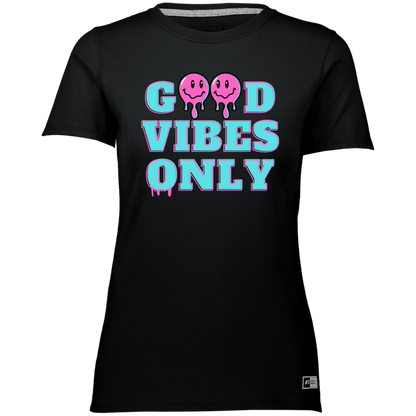 Good Vibes Only - Women's, Ladies’ Essential Dri-Power Tee / T-Shirt