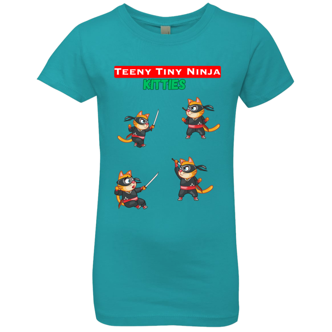 Teeny Tiny Ninja Kitties - Girls', Teen, Youth T-Shirt