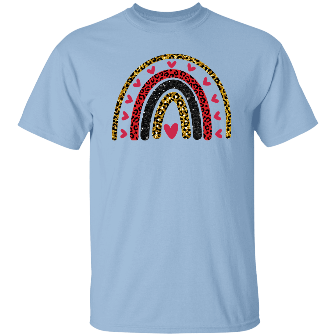 Rainbow + Hearts - Unisex T-Shirt