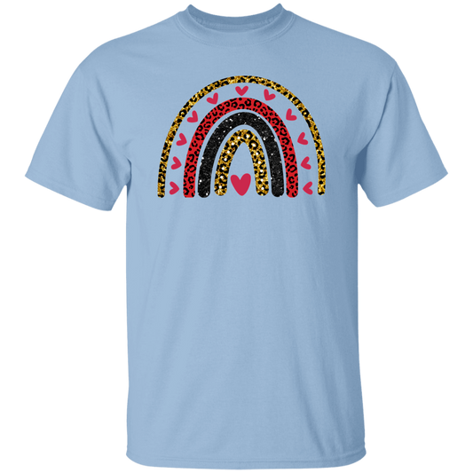 Rainbow + Hearts - Unisex T-Shirt