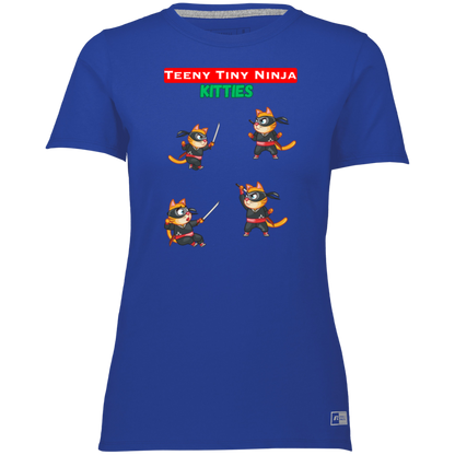 Teeny Tiny Ninja Kitties - Camiseta / Camiseta Dri-Power esencial para mujer