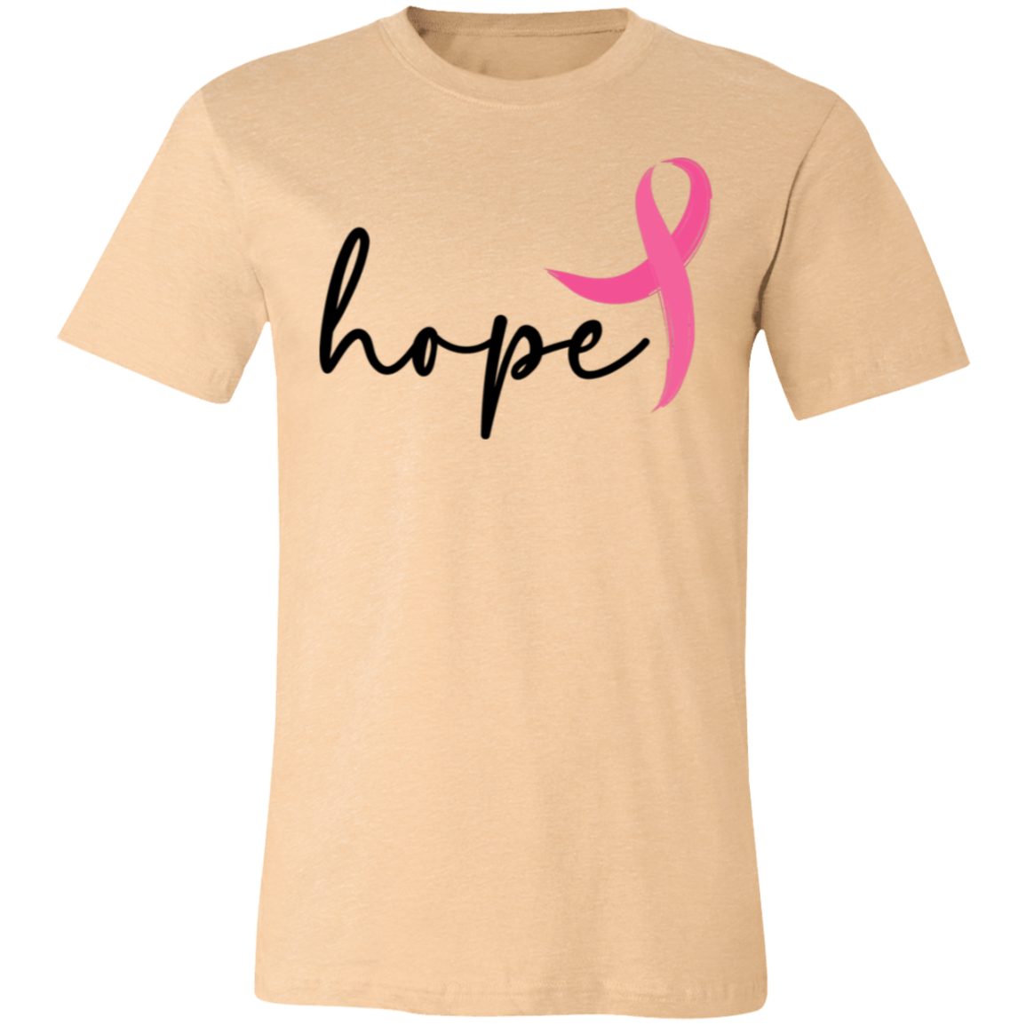 Hope, Breast Cancer Awareness- Unisex Jersey T-Shirt