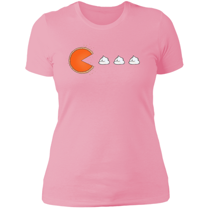 Pacman Pumpkin Pie- Women's, Ladies' Boyfriend T-Shirt