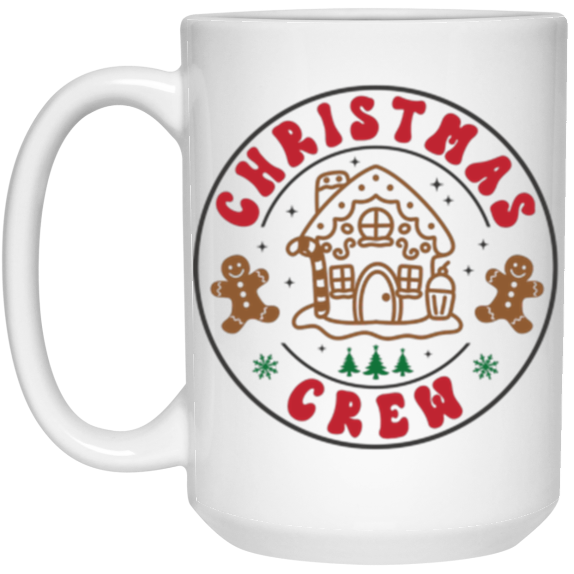 Christmas Crew, Full Wrap-Around - 11 & 15 oz. White Mug
