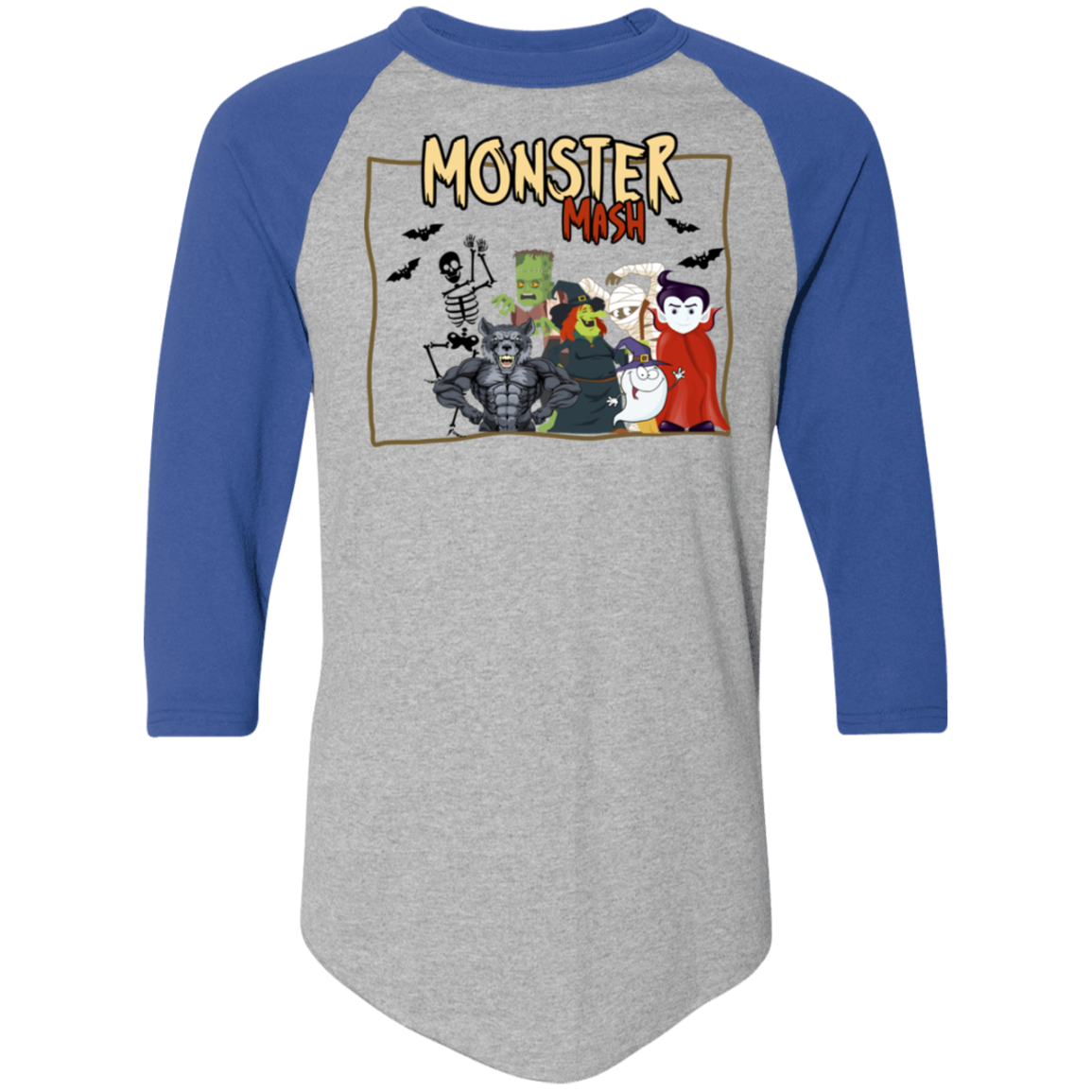Monster Mash - Men's Colorblock Raglan Jersey