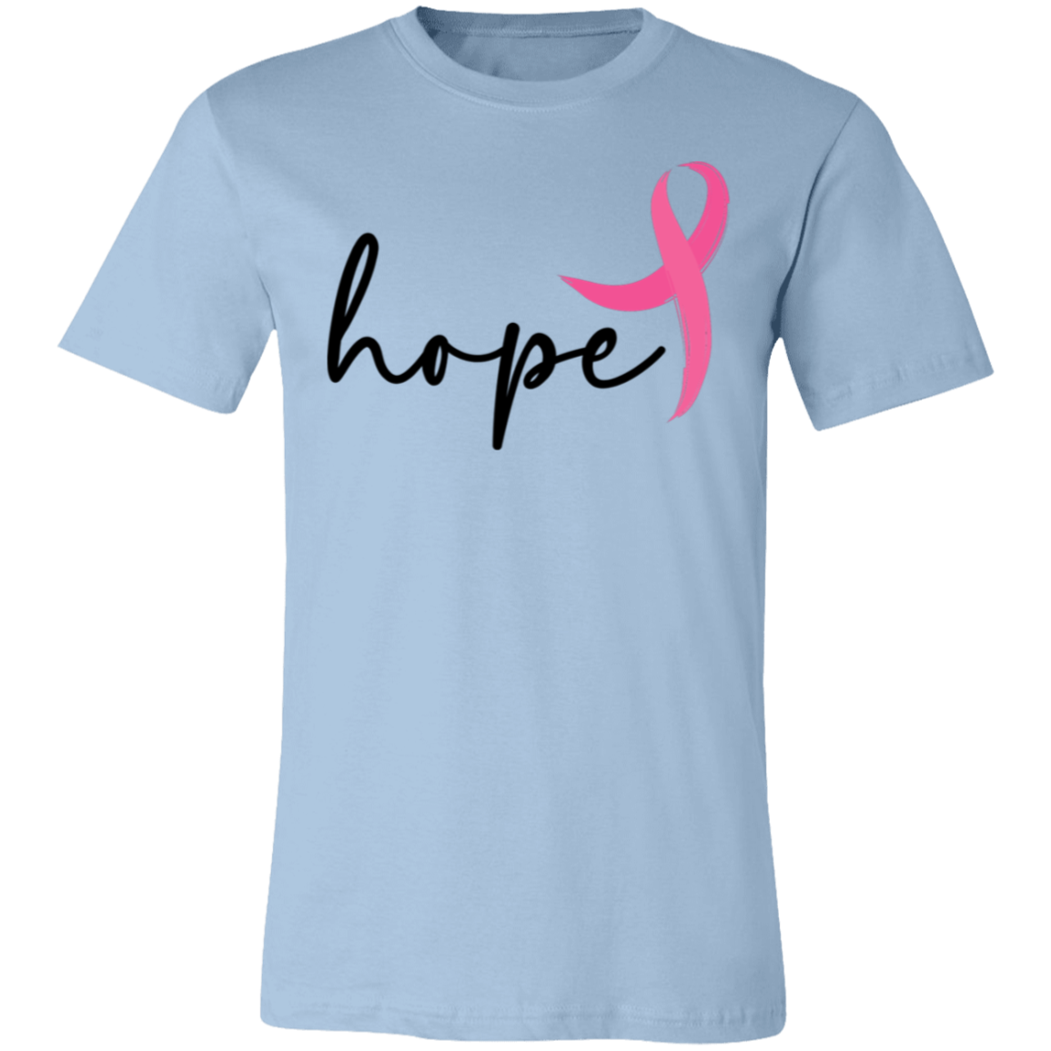 Hope, Breast Cancer Awareness- Unisex Jersey T-Shirt