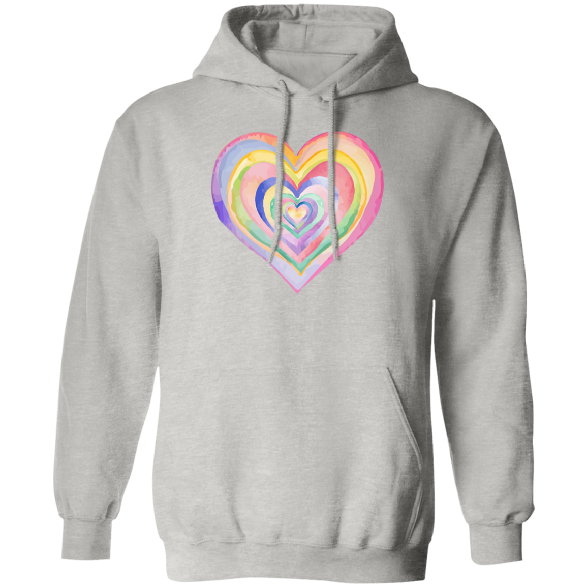 Rainbow Heart - Unisex Pullover Hoodie