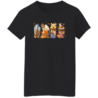 Pooh and Friends Drinks - Women's, Ladies' T-Shirt