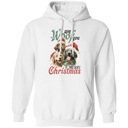 We Woof You A Merry Christmas - Unisex Pullover Hoodie