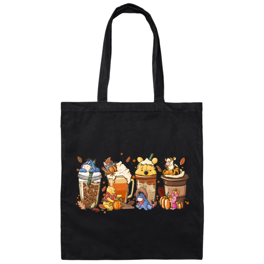Pooh and Friends Drinks, Front & Back Design - Bag