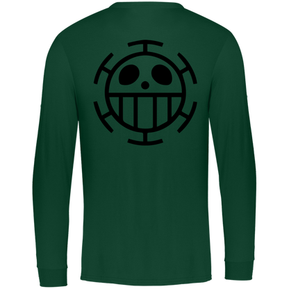 Heart Pirates Logo - Men's Essential Dri-Power Long Sleeve Tee